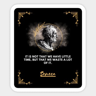 Seneca: the philosopher who invites you to make the most of your time Sticker